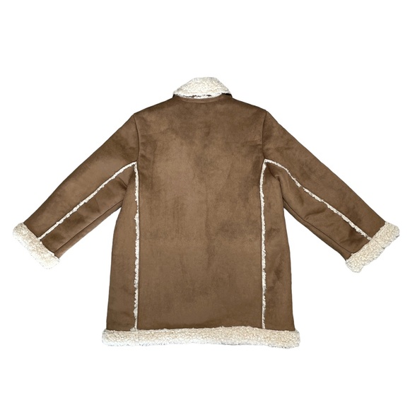 Zara Faux Shearling Winter Coat - Picture 2 of 4